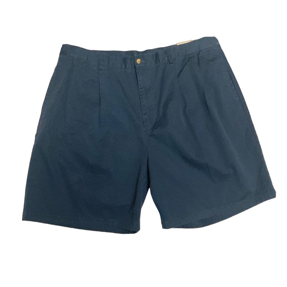 Vintage Hill & Archer Navy Blue Men’s Shorts Size 42 Front Pleat NWT